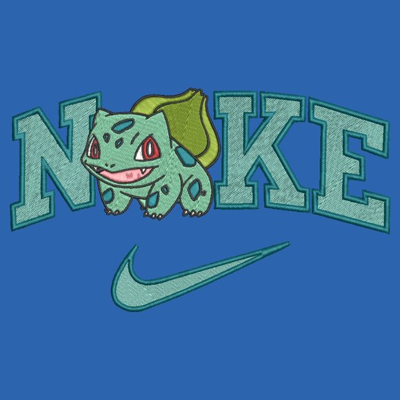 Nike Pokemon Bulbasaur Embroidered Adult Unisex Crewneck Sweatshirt Cozy - Picture 13 of 14